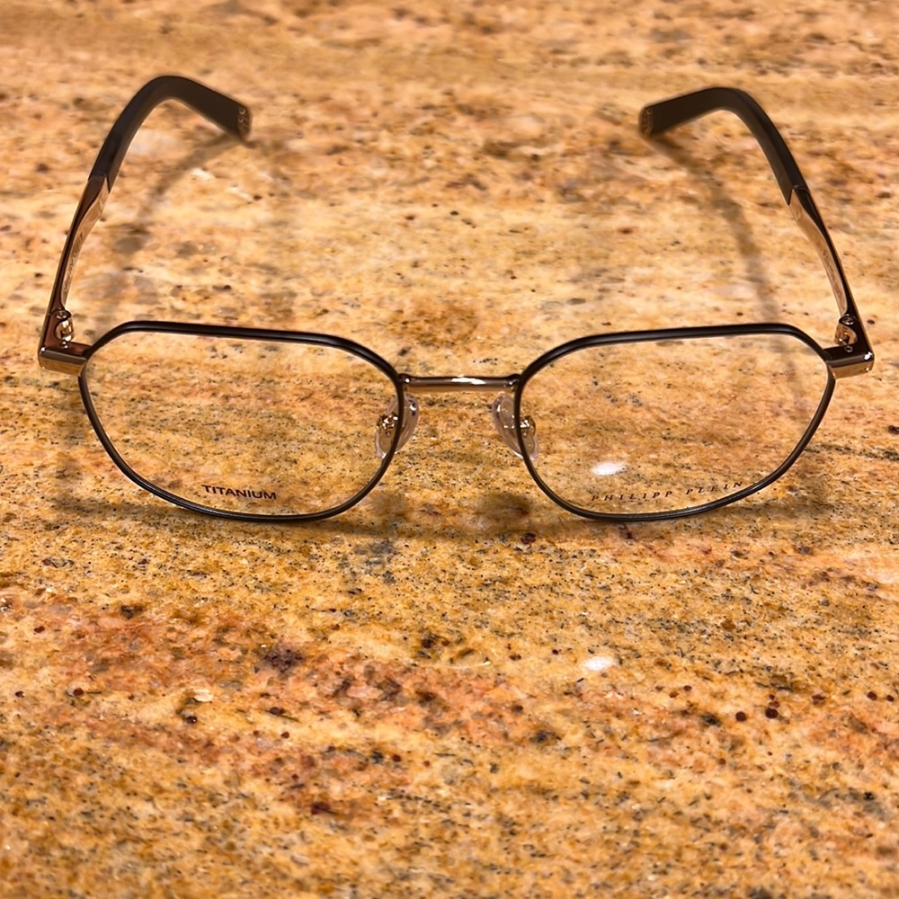 BRAND NEW EYEGLASSES GLASSES PHILIPP PLEIN VPP020 53-19-145 COL 0302